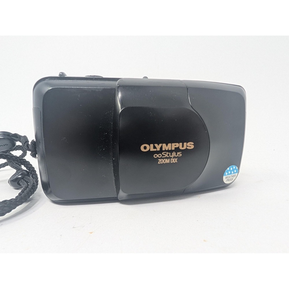 Vintage Olympus Stylus Zoom DLX Black 35mm Film Camera Point Shoot AF PARTS ONLY